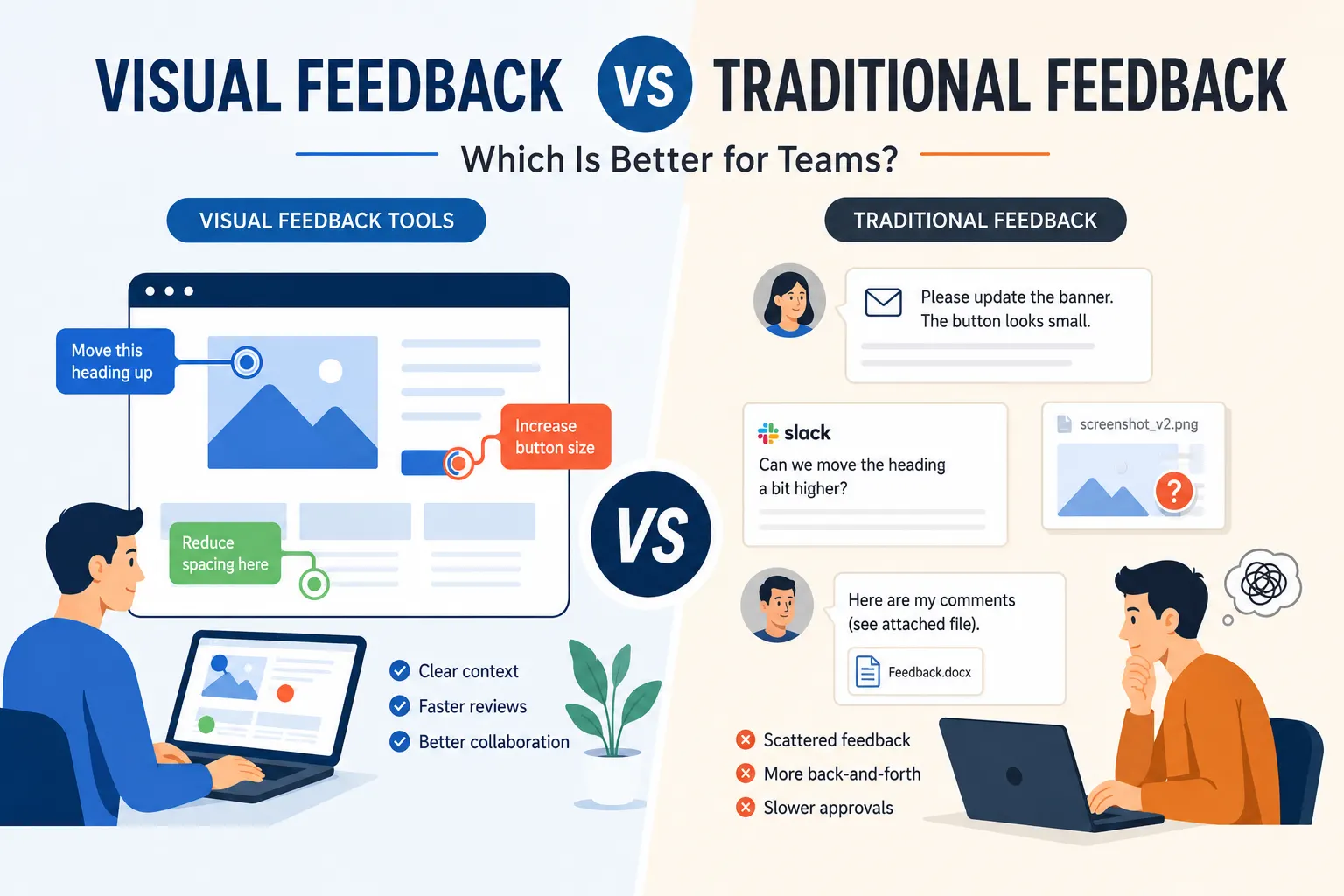 Visual Feedback VS Traditional Feedback